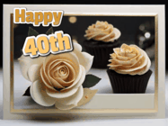 Happy Birthday Age 40 GIF, 40th Birthday GIF
