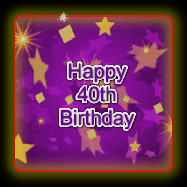 Happy Birthday Age 40 GIF, 40th Birthday GIF