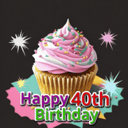 Happy Birthday Age 40 GIF, 40th Birthday GIF