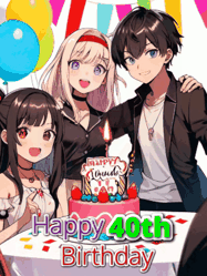 Happy Birthday Age 40 GIF, 40th Birthday GIF