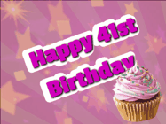 Happy Birthday Age 41 GIF, 41st Birthday GIF
