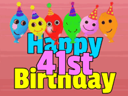 Happy Birthday Age 41 GIF, 41st Birthday GIF