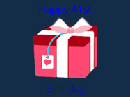 Happy Birthday Age 41 GIF, 41st Birthday GIF