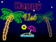 Happy Birthday Age 41 GIF, 41st Birthday GIF