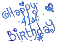 Happy Birthday Age 41 GIF, 41st Birthday GIF