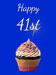 Happy Birthday Age 41 GIF, 41st Birthday GIF