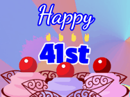 Happy Birthday Age 41 GIF, 41st Birthday GIF