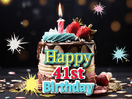 Happy Birthday Age 41 GIF, 41st Birthday GIF