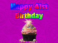Happy Birthday Age 41 GIF, 41st Birthday GIF