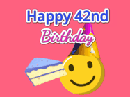 Happy Birthday Age 42 GIF, 42nd Birthday GIF