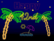 Happy Birthday Age 42 GIF, 42nd Birthday GIF