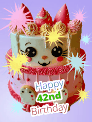 Happy Birthday Age 42 GIF, 42nd Birthday GIF