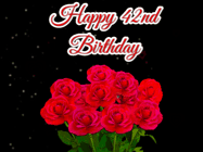 Happy Birthday Age 42 GIF, 42nd Birthday GIF
