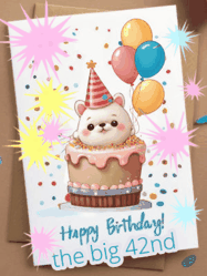 Happy Birthday Age 42 GIF, 42nd Birthday GIF