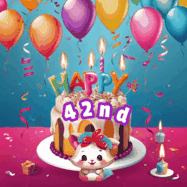Happy Birthday Age 42 GIF, 42nd Birthday GIF
