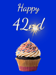 Happy Birthday Age 42 GIF, 42nd Birthday GIF