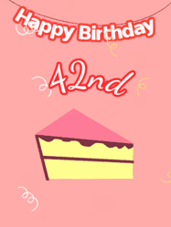 Happy Birthday Age 42 GIF, 42nd Birthday GIF