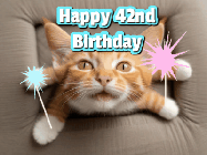Happy Birthday Age 42 GIF, 42nd Birthday GIF