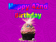 Happy Birthday Age 42 GIF, 42nd Birthday GIF