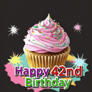 Happy Birthday Age 42 GIF, 42nd Birthday GIF