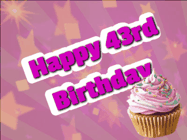 Happy Birthday Age 43 GIF, 43rd Birthday GIF