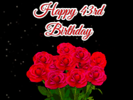 Happy Birthday Age 43 GIF, 43rd Birthday GIF