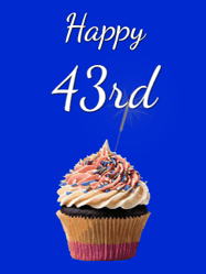 Happy Birthday Age 43 GIF, 43rd Birthday GIF