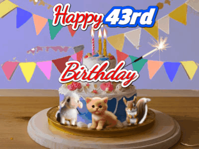 Happy 43rd Birthday GIF 79