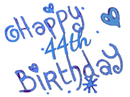 Happy Birthday Age 44 GIF, 44th Birthday GIF
