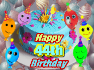 Happy Birthday Age 44 GIF, 44th Birthday GIF