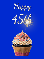 Happy Birthday Age 45 GIF, 45th Birthday GIF