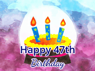 Happy Birthday Age 47 GIF, 47th Birthday GIF