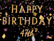Happy Birthday Age 47 GIF, 47th Birthday GIF