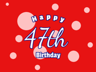 Happy Birthday Age 47 GIF, 47th Birthday GIF