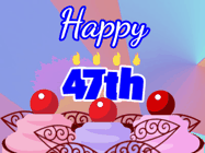Happy Birthday Age 47 GIF, 47th Birthday GIF