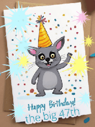 Happy Birthday Age 47 GIF, 47th Birthday GIF