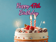 Happy Birthday Age 47 GIF, 47th Birthday GIF