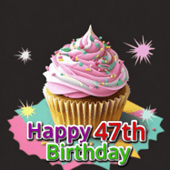 Happy Birthday Age 47 GIF, 47th Birthday GIF