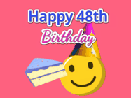 Happy Birthday Age 48 GIF, 48th Birthday GIF