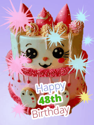 Happy Birthday Age 48 GIF, 48th Birthday GIF
