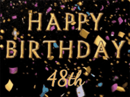 Happy Birthday Age 48 GIF, 48th Birthday GIF