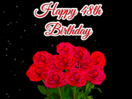 Happy Birthday Age 48 GIF, 48th Birthday GIF