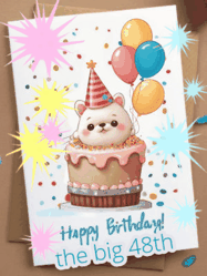 Happy Birthday Age 48 GIF, 48th Birthday GIF