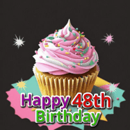 Happy Birthday Age 48 GIF, 48th Birthday GIF