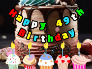 Happy Birthday Age 49 GIF, 49th Birthday GIF