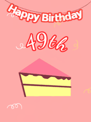 Happy Birthday Age 49 GIF, 49th Birthday GIF