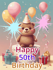 Happy Birthday Age 50 GIF, 50th Birthday GIF