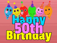 Happy Birthday Age 50 GIF, 50th Birthday GIF