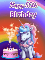 Happy Birthday Age 50 GIF, 50th Birthday GIF