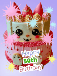 Happy Birthday Age 50 GIF, 50th Birthday GIF